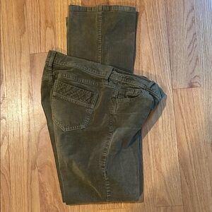 Old Navy Olive Green Straight Leg Corduroy Pants